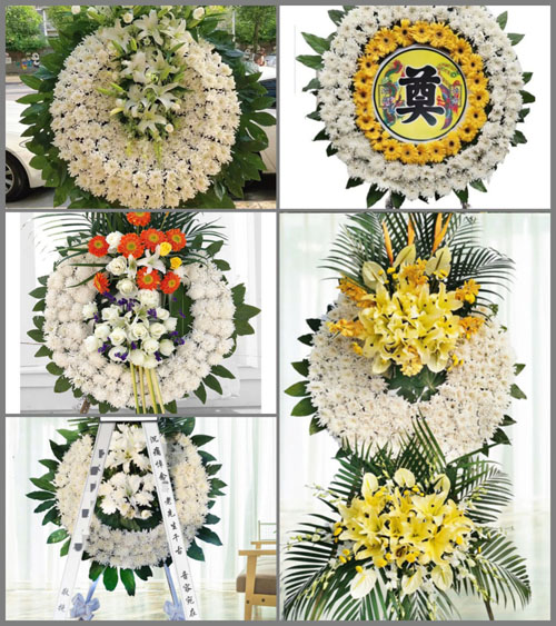 广东江门市鹤山市古劳镇丽水村花圈速递