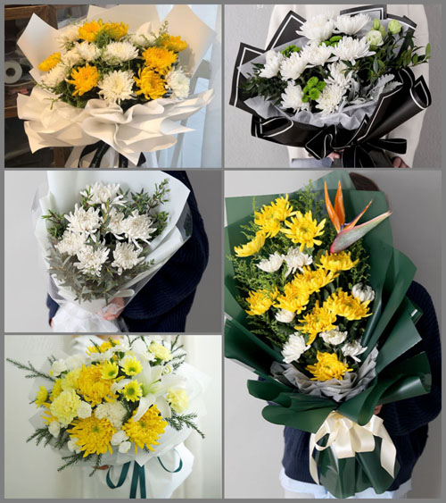 广东江门市鹤山市古劳镇丽水村白事花束代送